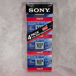 4 Pack Sony 8mm Video Cassette P6-120MP 120 Minute New Split Shrink Wrap